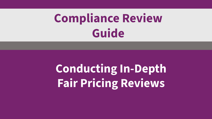 Conducting In-Depth Fair Pricing Reviews image